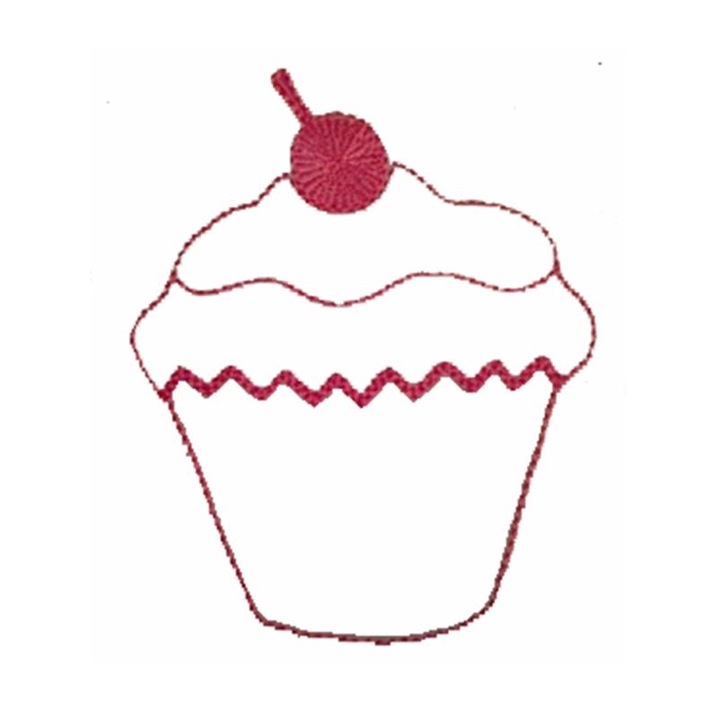 794x794 Cupcake Outline Pattern Instant Download Machine Etsy - Cupcake Drawing Designs