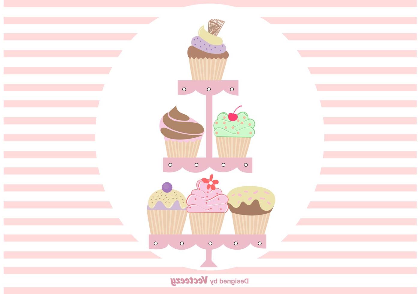 1400x980 Hd Cute Muffin Drawings Vector Library Free Vector Art, Images - Cupcake Drawing Designs