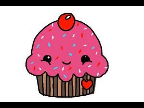 480x360 How To Draw A Cute Cupcake - Cupcake Drawing Easy