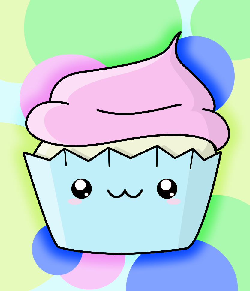 833x970 kawaii cupcake drawing cupcake drawing easy at getdrawings free - Cupcake Drawing Easy