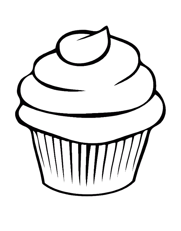 600x764 Collection Of Free Muffin Drawing Easy Download On Ui Ex - Cupcake Drawing Easy