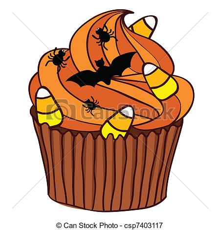 450x470 Halloween Cupcake Drawing - Cupcake Drawing Images