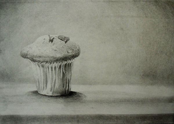 600x427 How To Draw A Cupcake In Pencil Online Art Lessons - Cupcake Drawing Images