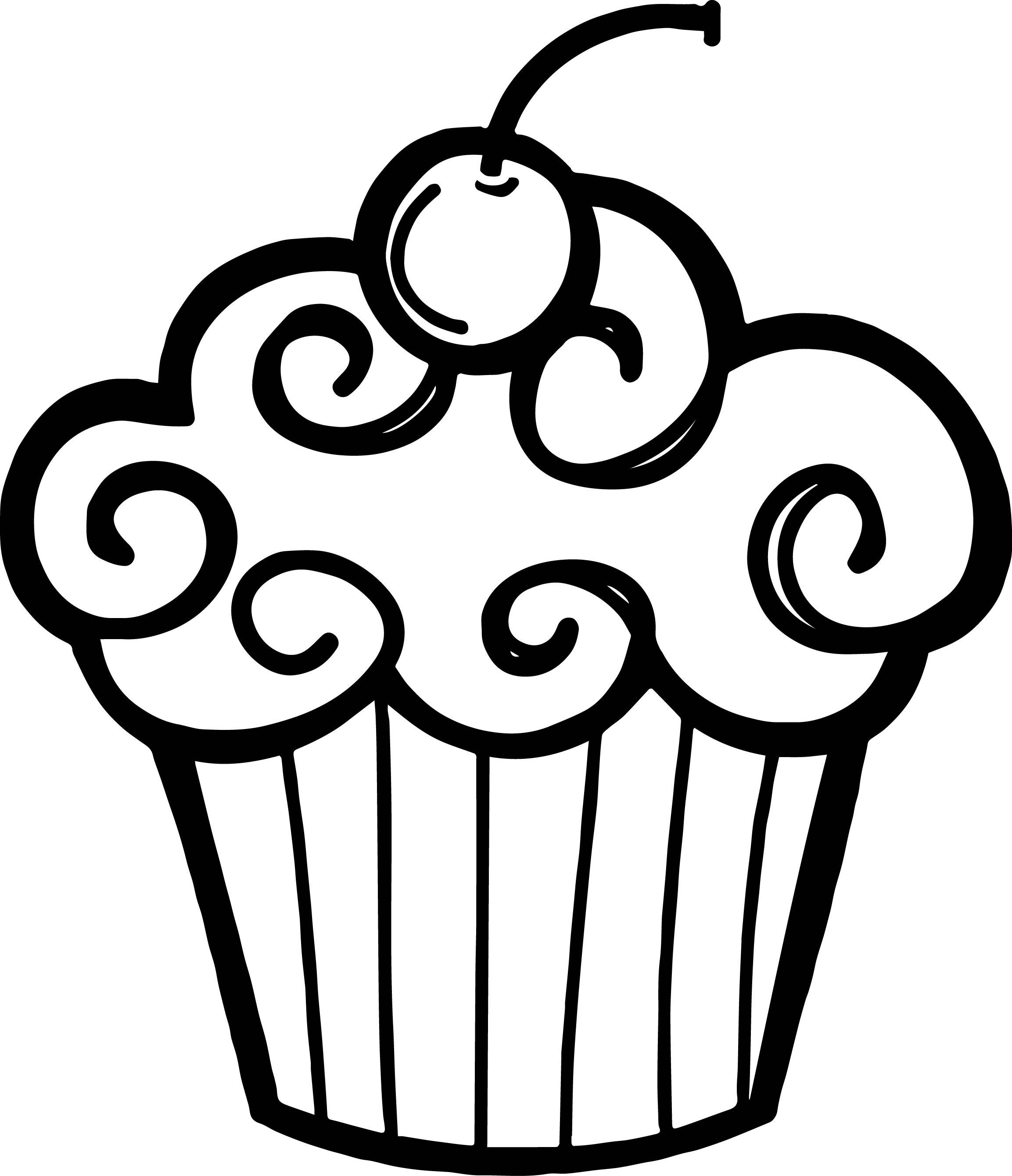 2306x2681 Black Cupcake Clipart Great Free Clipart, Silhouette, Coloring - Cupcake Drawing Images