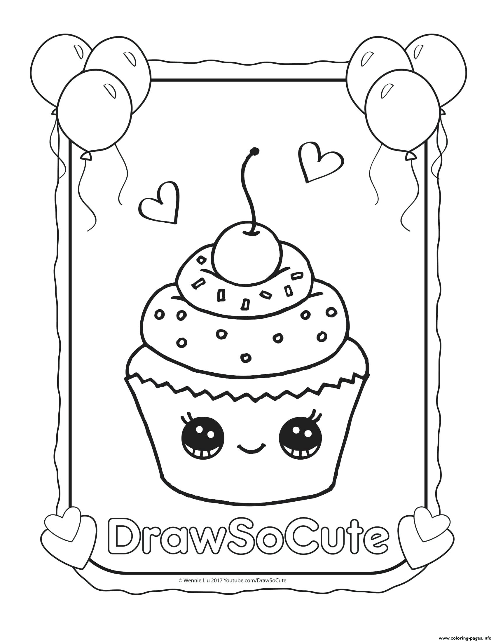 1700x2200 Cupcake Drawing Outline - Cupcake Drawing Outline