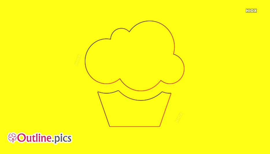 934x534 Cupcake Outline Drawing Outline Pics - Cupcake Drawing Outline