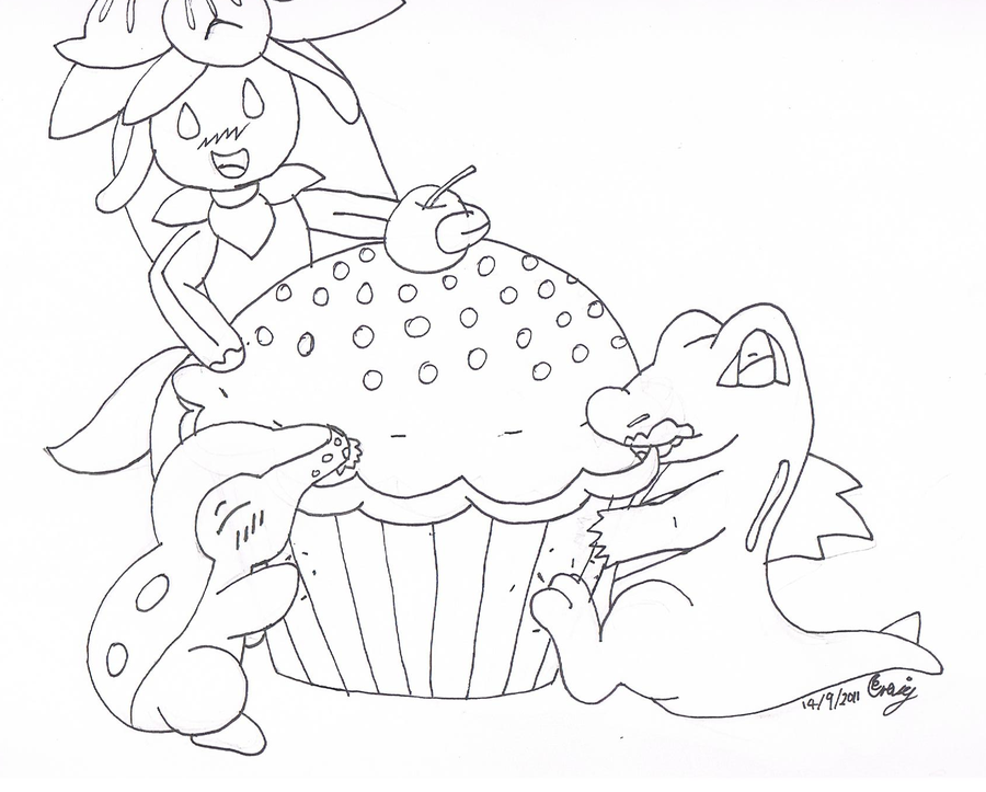 Cupcake Drawing Outline at PaintingValley.com | Explore collection of