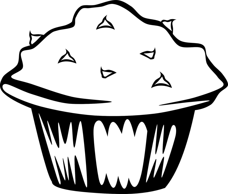 800x680 cupcake clipart outline for free download and use in presentations - Cupcake Drawing Outline