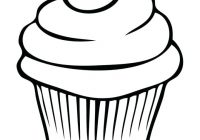 200x140 cupcake outline cupcake drawing outline - Cupcake Drawing Outline