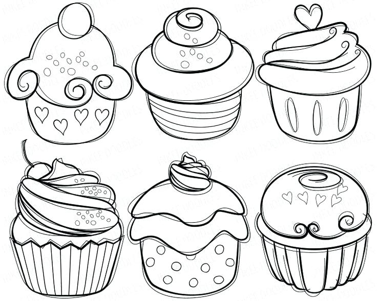 Cupcake Drawing Step By Step at PaintingValley.com | Explore collection ...
