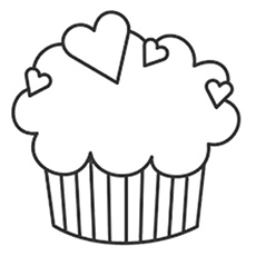 230x230 Top Free Printable Cupcake Coloring Pages Online - Cupcake Drawing Template