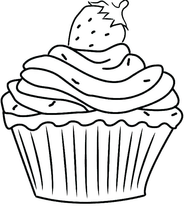 Cupcake Line Drawing at Explore collection of
