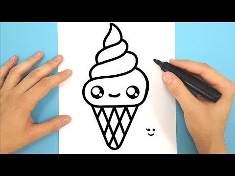 480x360 How To Draw A Cartoon Cupcake - Cupcake Line Drawing