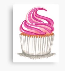 210x230 Cupcake Drawing Canvas Prints Redbubble - Cupcakes Drawing Art