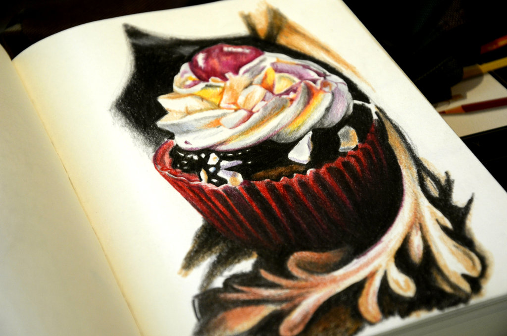 1024x678 Cupcakes Drawing Art - Cupcakes Drawing Art