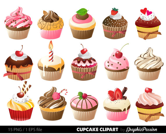 570x459 Fresh Cupcakes Drawing - Cupcakes Drawing Art