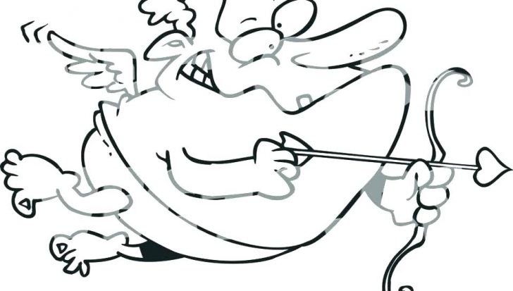 728x413 Cupid Coloring Pages Valentines Day Baby Ever After High Ca - Cupid Cartoon Drawing