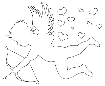 425x350 Cupid's Drawing Childrens Drawings - Cupid Drawing