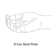 222x194 cupped hands clipart clip art - Cupped Hands Drawing