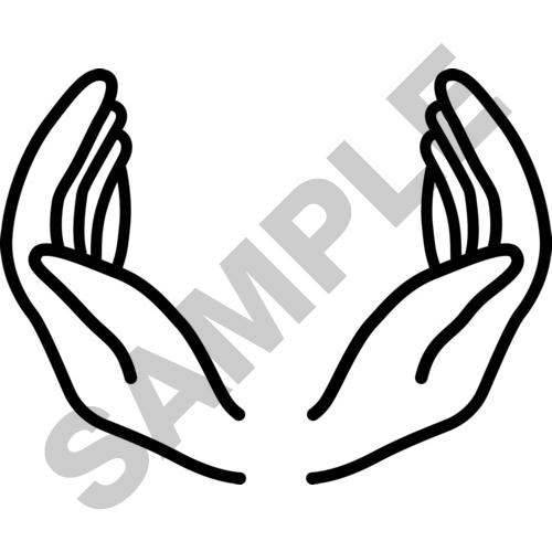 500x500 download cupped hands outline clipart drawing clip art drawing - Cupped Hands Drawing