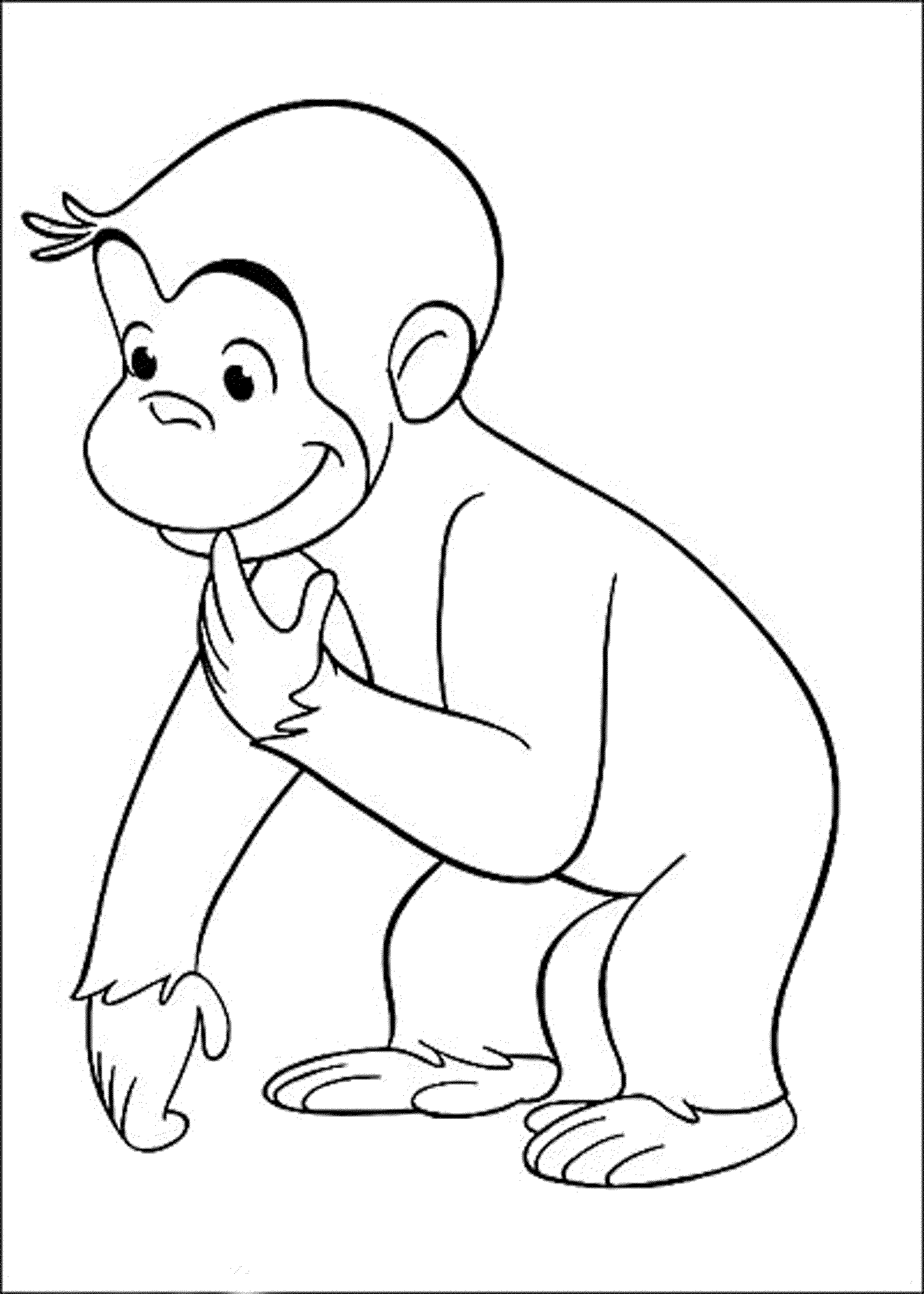 2000x2800 Draw Curious George - Curious George Drawing