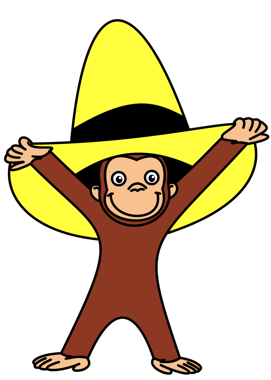 1142x1600 How To Draw Cartoons Curious George - Curious George Drawing