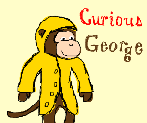300x250 Curious George Drawing - Curious George Drawing