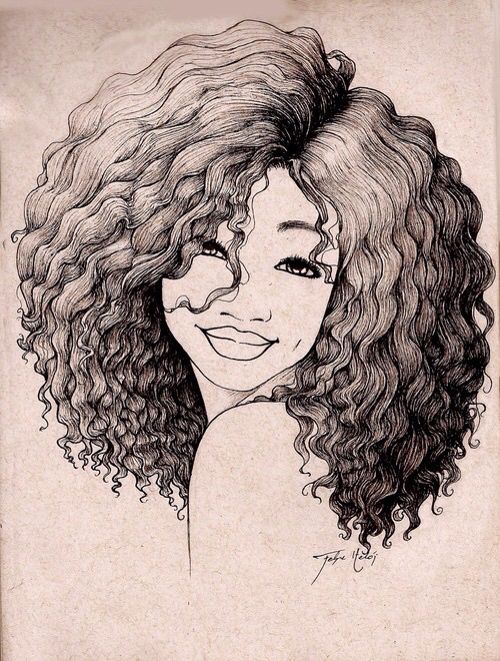 Drawing Pro Natural Hair Girl Drawing