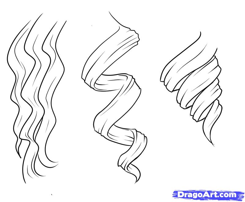 800x658 how to draw curly hair, draw curls, step - Curly Hair Drawing