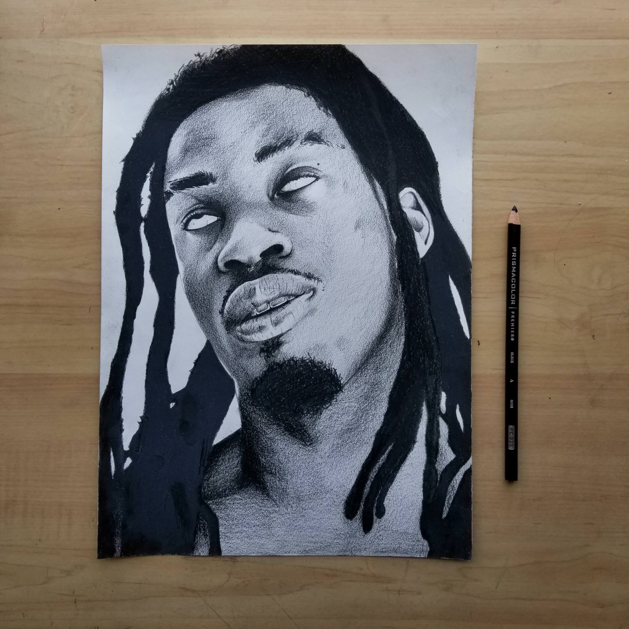 2160x2160 My Drawing Of Denzel Curry - Curry Drawing