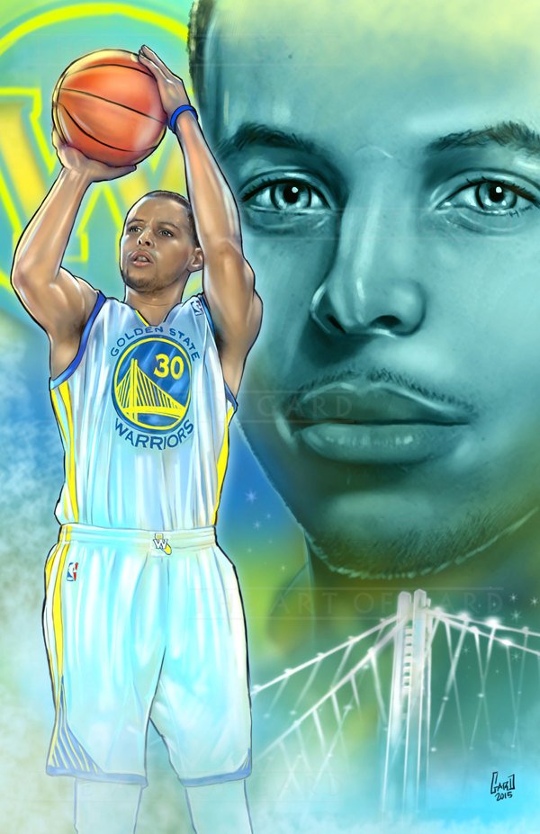 600x927 Stephen Curry Collage - Curry Drawing