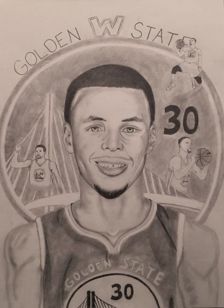 436x600 Stephen Curry Drawing - Curry Drawing