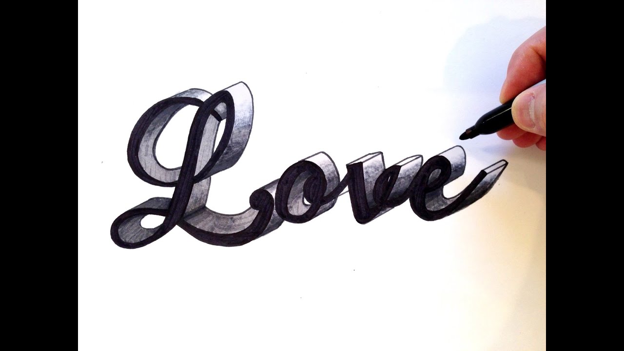 1280x720 how to draw love in cursive - Cursive Drawing