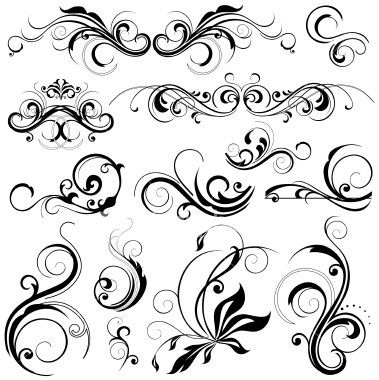 379x380 art,creativity,backgrounds,branch,curled up,curve,decor,ornate - Curve Drawing
