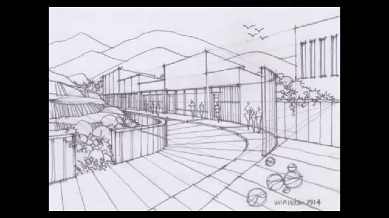 1280x720 Draw Curve Street In A Perspective Setting - Curve Drawing