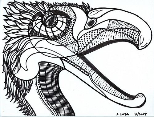 500x380 French Curve Creature - Curve Drawing