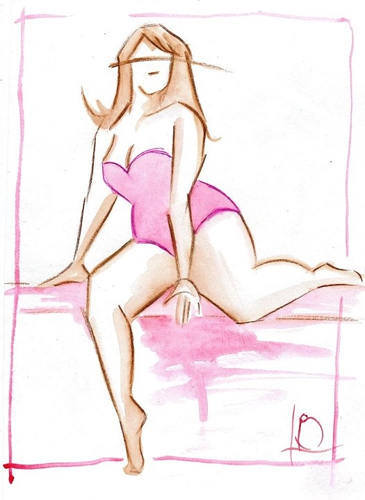 525x720 linda boucher artist - Curvy Woman Drawing