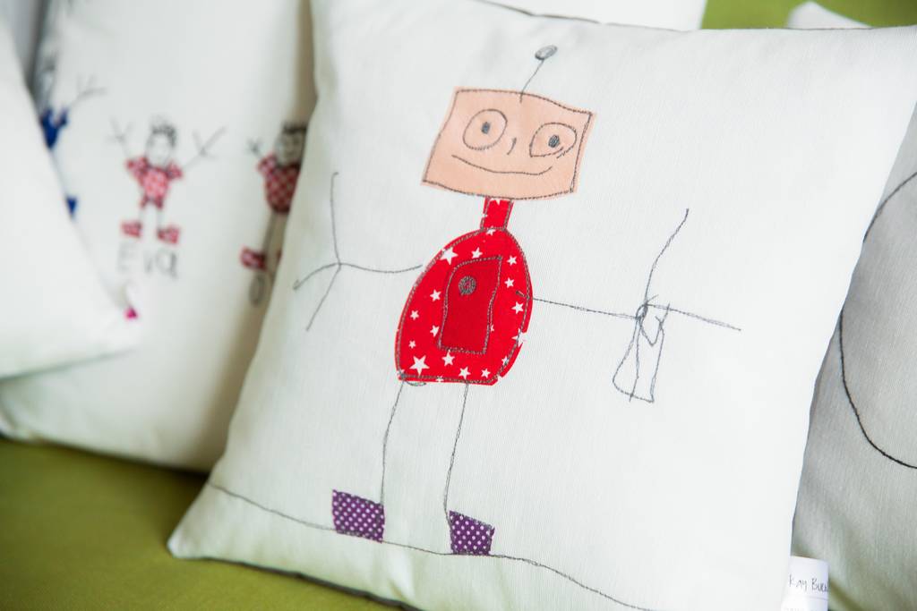 1024x683 your child's drawing on a cushion - Cushion Drawing