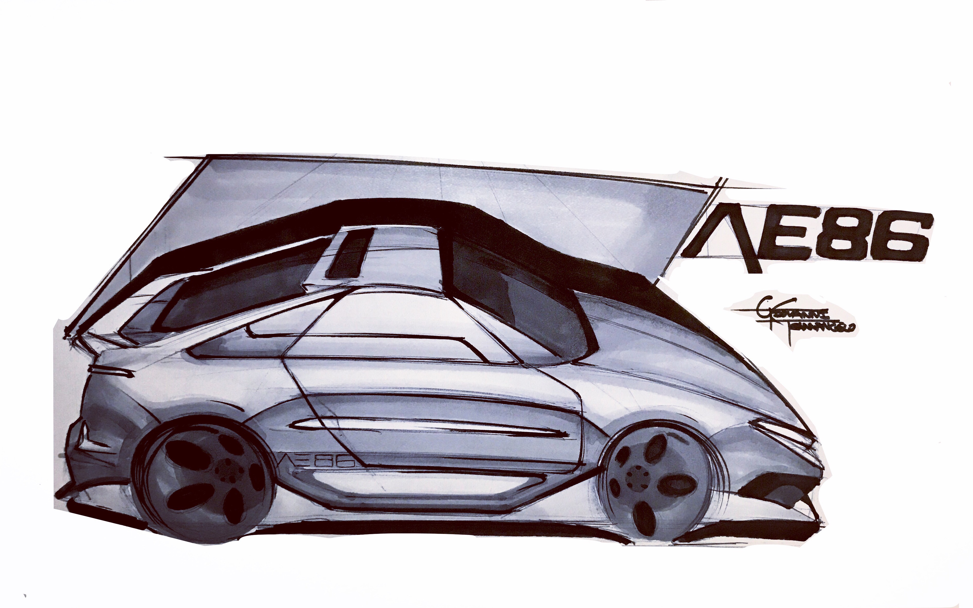 3783x2363 Custom Car Drawings For Sale - Custom Car Drawings