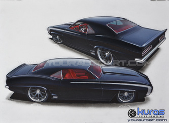 333x242 Hot Rod Art, Car Drawing Art, And Custom Vehicle Illustration - Custom Car Drawings