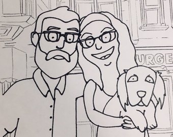 340x270 Custom Cartoon Drawing Etsy - Custom Cartoon Drawings