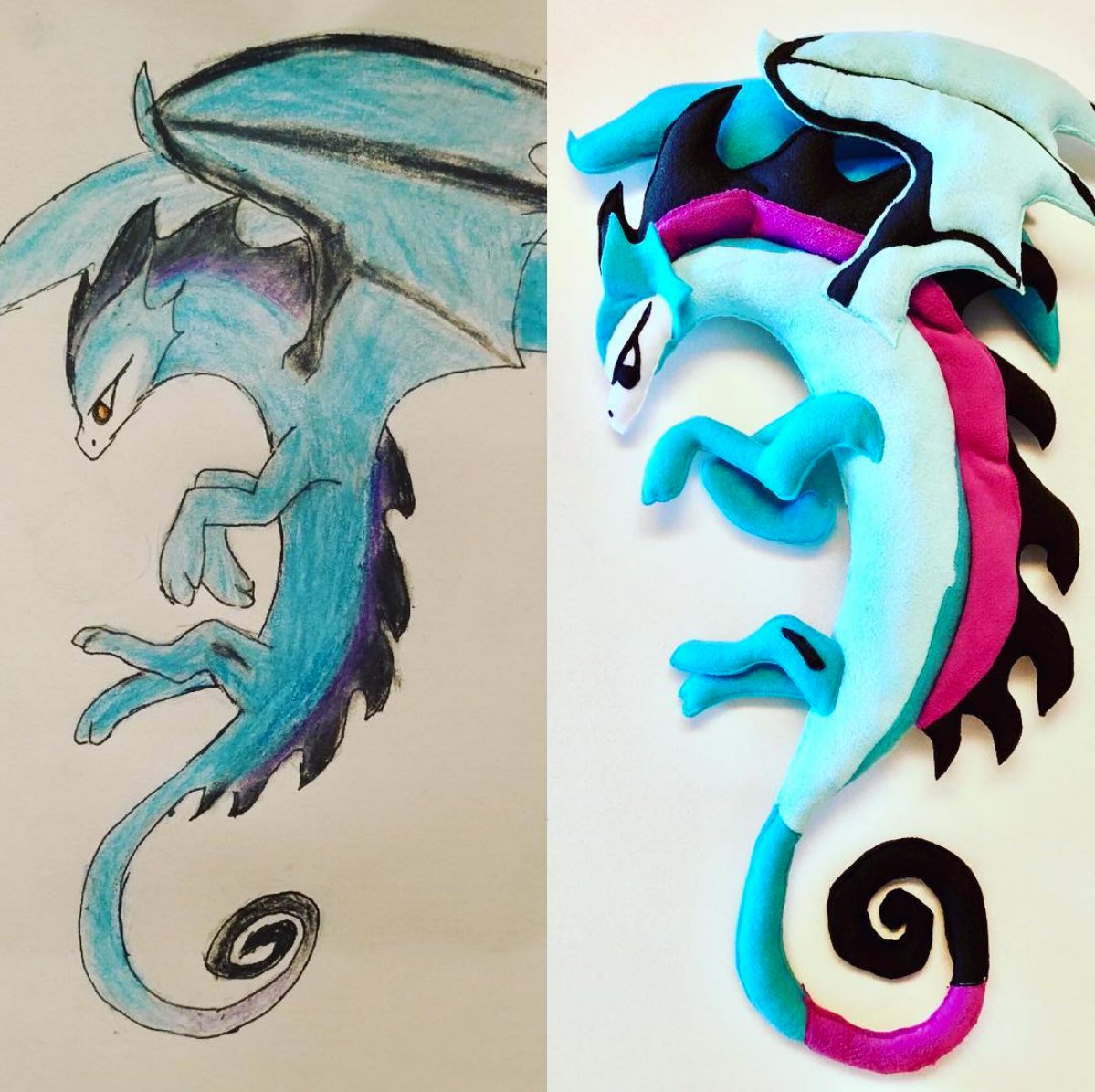 1199x1196 Custom Made Stuffed Animal Copied From A Child's Drawing - Custom Drawings