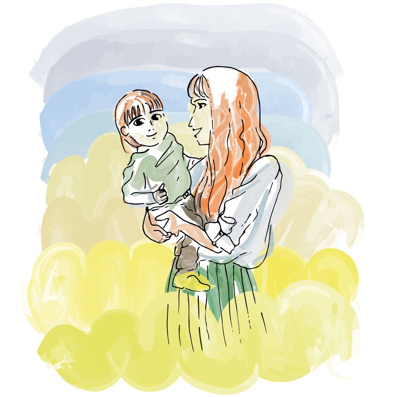 794x794 mother and baby drawing custom drawing family custom etsy - Custom Drawings