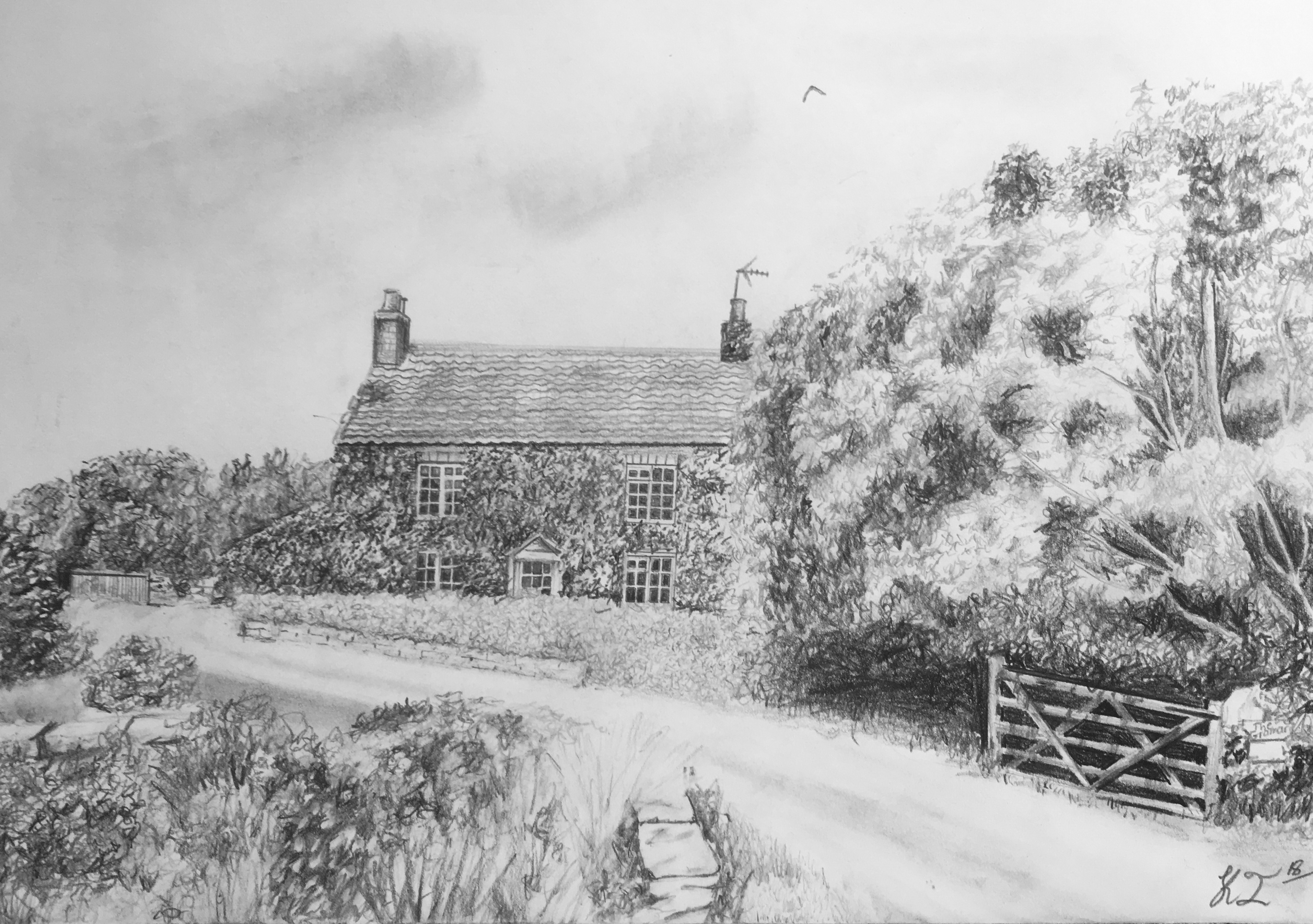 3826x2694 Custom House Drawing Katie Isaac - Custom House Drawing