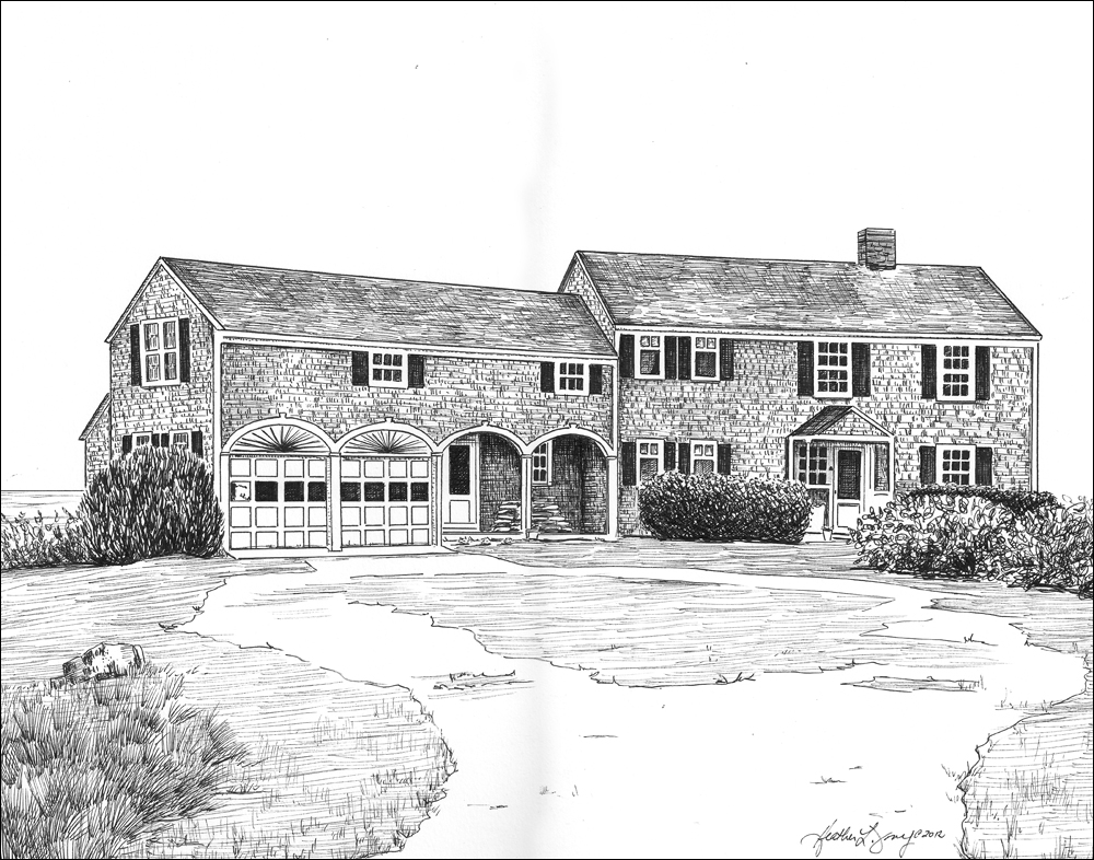 1000x786 Custom Pen And Ink Drawing Flyoung Studio - Custom House Drawing