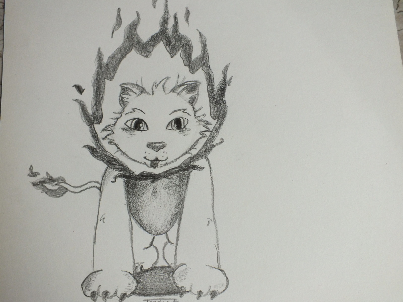 1600x1200 Cute Fire Lion Drawing How To Make A Drawing Art On Cut Out + Keep - Cut Drawings