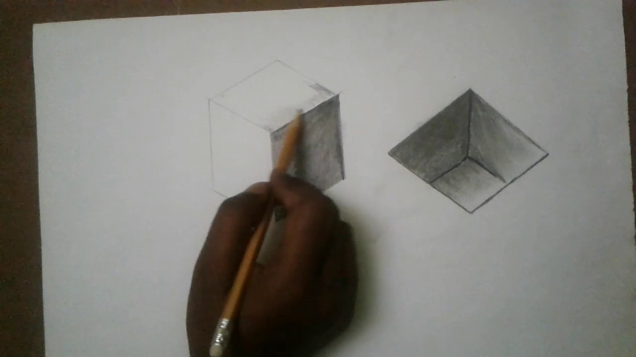 1280x720 How To Draw A Cube Cut Out Easy Drawing Diy - Cut Out Drawings