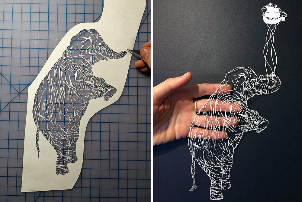 1000x667 Beauty And Intricate Cut Paper Illustrations - Cut Out Drawings