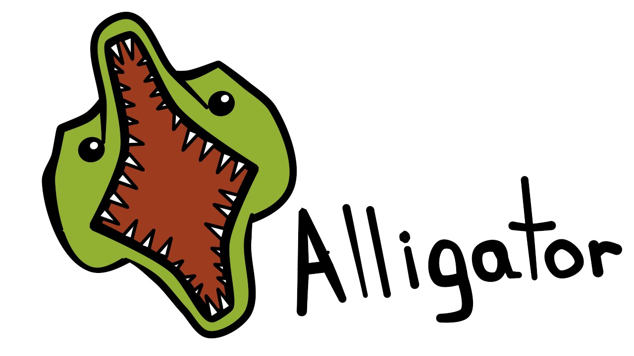 1280x720 Cute And Quick How To Draw An Alligator - Cute Alligator Drawing