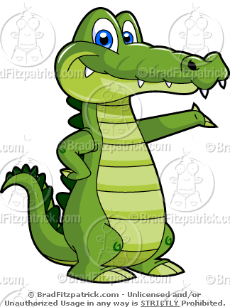 324x432 A Cute Cartoon Alligator! - Cute Alligator Drawing